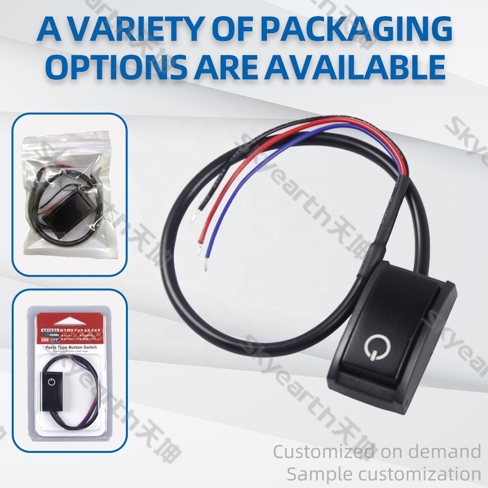 Other Car Accessories Off/ON DC Car Modification Paste Psuh Ship Type Switch Car DIY Paste Type Button Switch