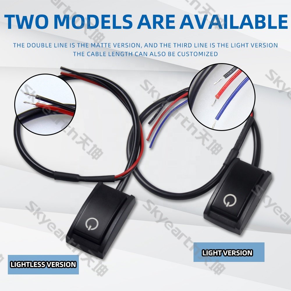 Other Car Accessories Off/ON DC Car Modification Paste Psuh Ship Type Switch Car DIY Paste Type Button Switch