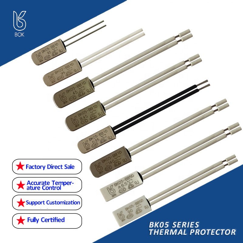 OEM 2A 5A Current KSD9700 BW9700 Series 60c 70c 80c Klixon Thermal Protector Switch for Popcorn Machine