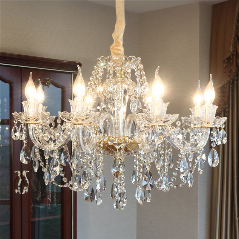 Hot Selling Crystal Chandelier Luxury Hotel Lobby Lighting Chandelier Gorgeous Banquet Hall Decorate Luster Crystal Pendant Lamp