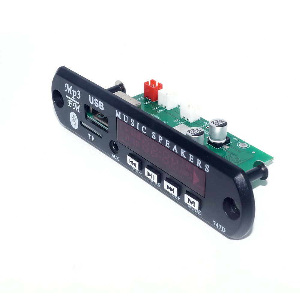 Dual Channel and Stereo 2*20W 12V-24V Amplifier MP3 Player Bluetooth Kit