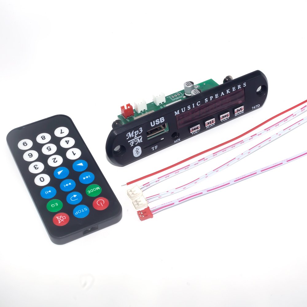 Dual Channel and Stereo 2*20W 12V-24V Amplifier MP3 Player Bluetooth Kit