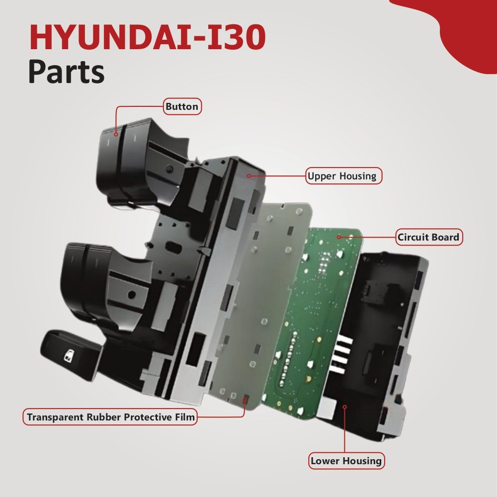 Excellent Class 2013 up Drive New Front Left Master Auto Switches Panel for Hyundai I30