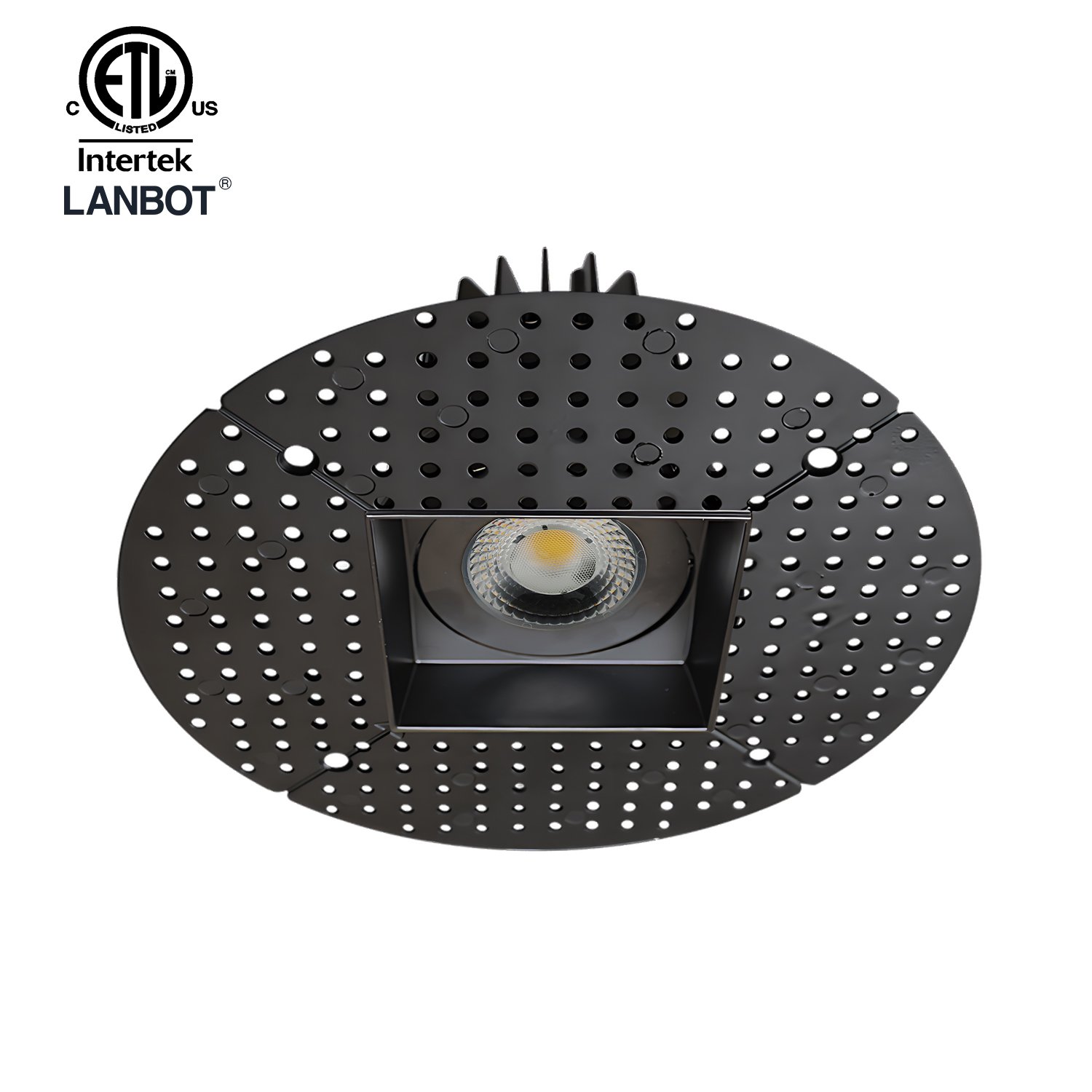 ETL 3 Inch Trimless Plaster Downlight, 347v, IC Rated, Airtight Recessed With Junction Box for USA and Canada Market