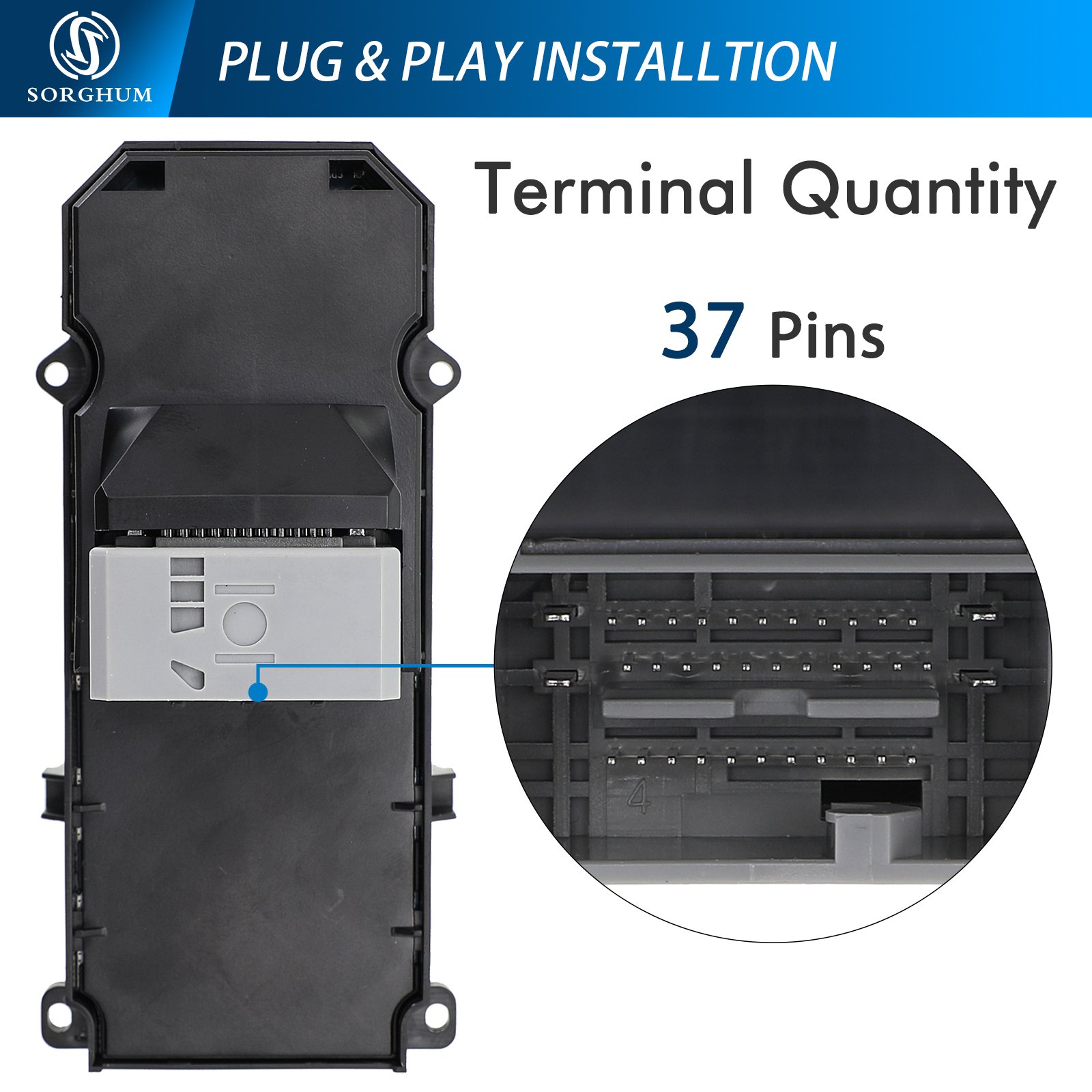 Sorghum 35750-SZA-A31 35750-TA0-A32 35750-TL2-A12 Universal Master Power Window Door Switch for 2008-2015 Honda Pilot EX Acura