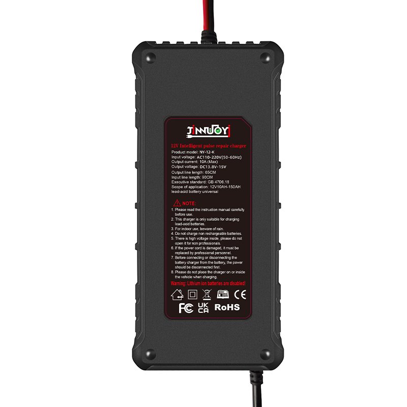 12V10A Lead Acid Battery Charger Car Motorcycle Fully Intelligent Pulse Repair Battery Chargers and Auto Parts LED