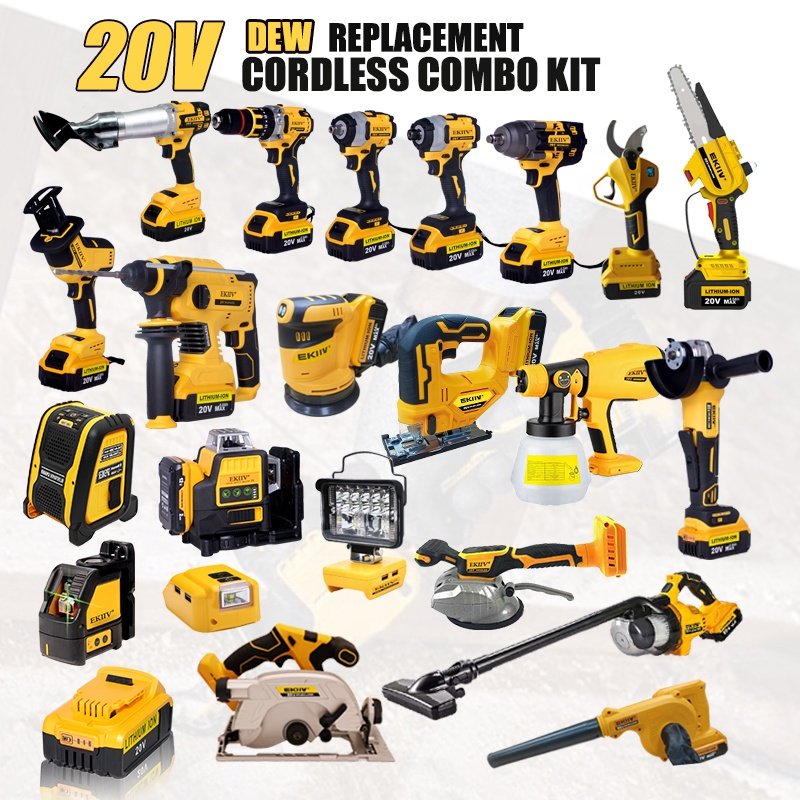 ALL NEW One-stop Tool Service Two Speed DIY Production and Industrial Installation Cordless Power Tools Drill Combo Kit