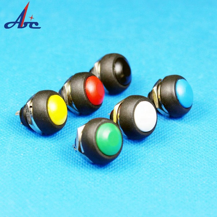 12mm Dia Auto Start Momentary Red PBS-33B Mirco Switch Arcade Machine Electric Push Button for Toy
