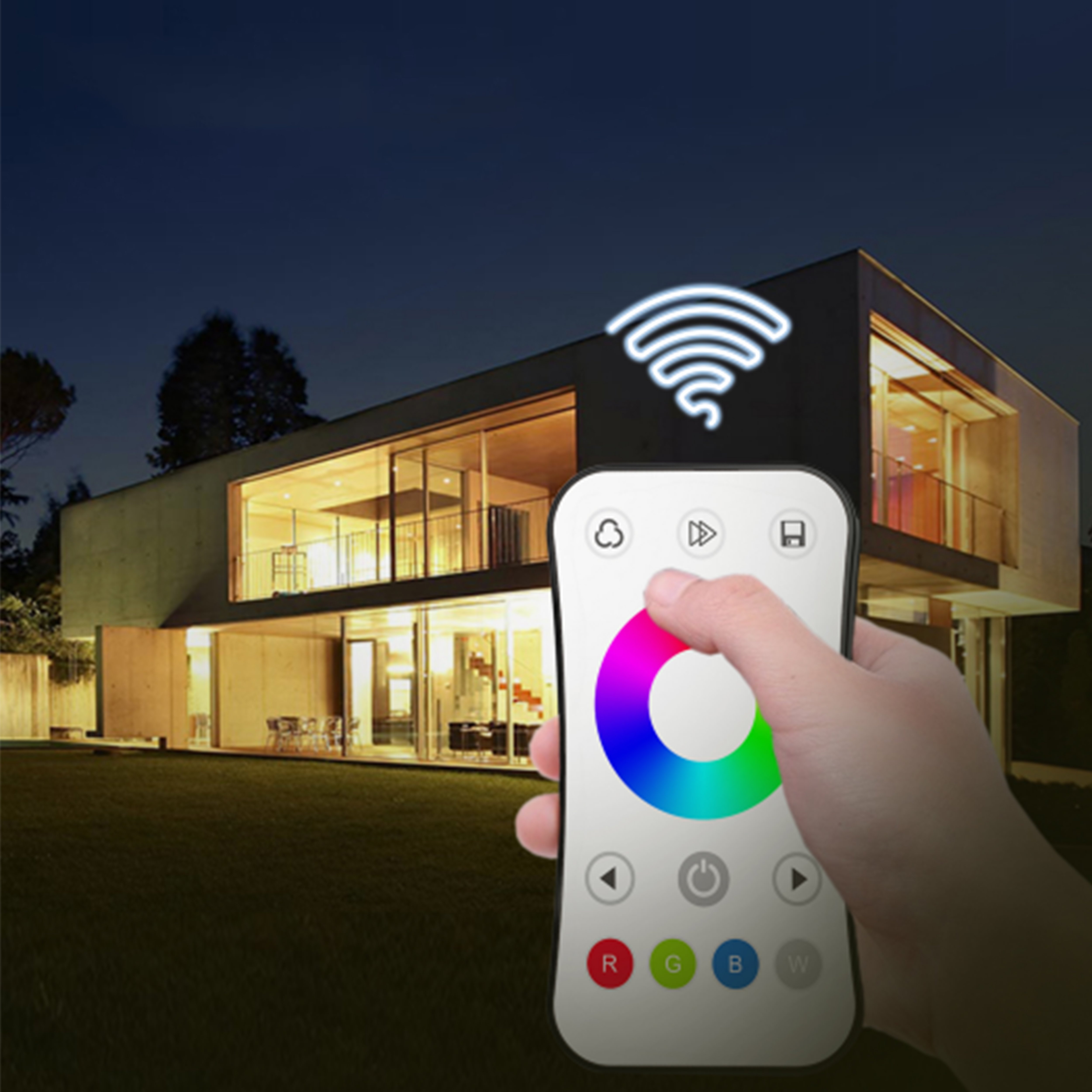 DA4 DC12-24V 20A 4 Channel DALI LED Dimmer Controller With Push-dim Switch for RGB RGBW Led Strip Light