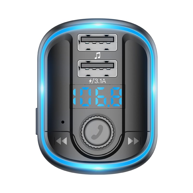 Corolla Model Car FM Transmitter Handsfree Car Kit with MP3 Player Wireless FM Modulator Transmitter 3.1A Dual USB Car Charger
