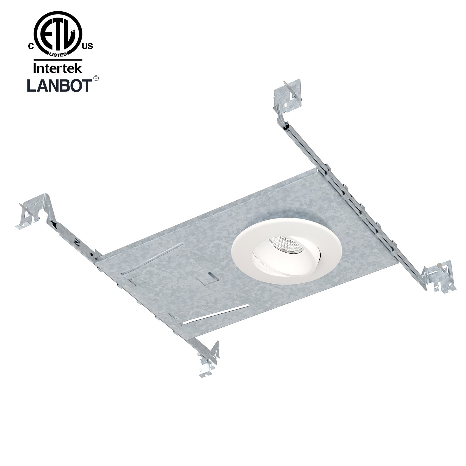 High Quality 4inch 9w Black 3CCT Led Gimbal Spotlight 100v-347v air Tight IC Rated Beam Angle 24 Etl Es Fcc 3000k 4000k 5000k
