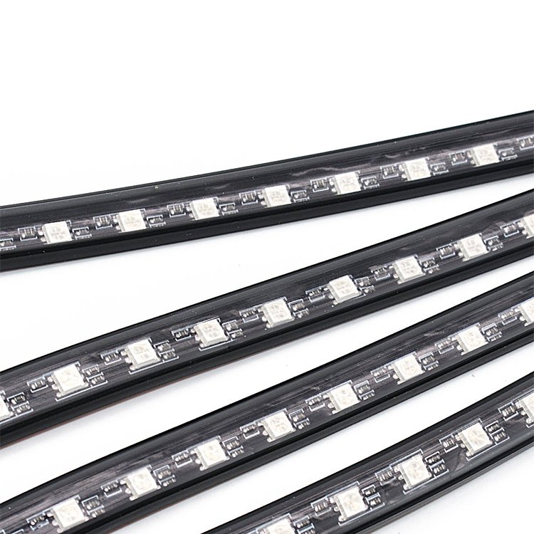 Super Bright High Power LED Lamp Car Charge Music IR Control Interior LED Light Car