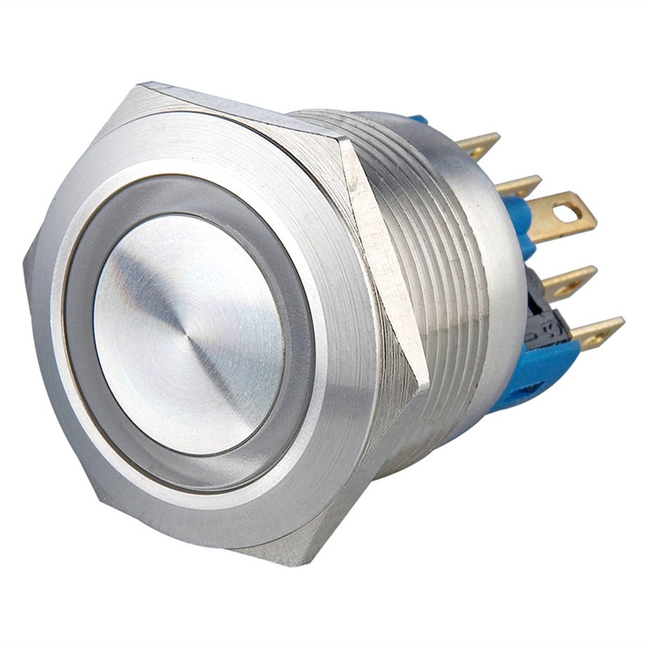 22mm Waterproof Metal Push Button Switch Momentary Latching LED Light Lamp Illumination 3-48V 110V 220V Car Auto Engine PC Start