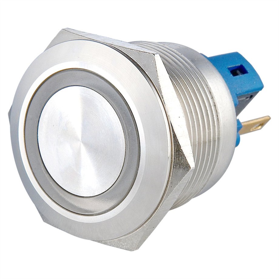 22mm Waterproof Metal Push Button Switch Momentary Latching LED Light Lamp Illumination 3-48V 110V 220V Car Auto Engine PC Start