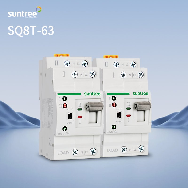 Suntree Automatic Transfer Switch for Generator 40A 50A 63A 2P Changeover Switch Integrated Circuit
