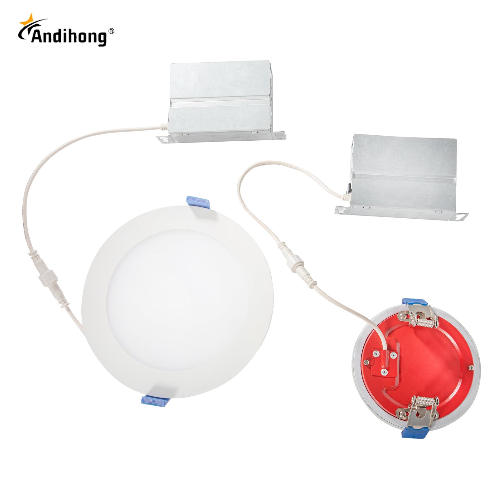 ETL 9W 12W Fire Proof Recessed Spot Lights Dimmable Ultra Thin 5CCT LED Fire Rated Downlight
