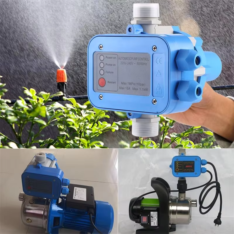 Automatic Water Pump Pressure Controller 220V-240V Auto Control Unit Electronic Pressure Switch Use for House/ Courtyard Garden