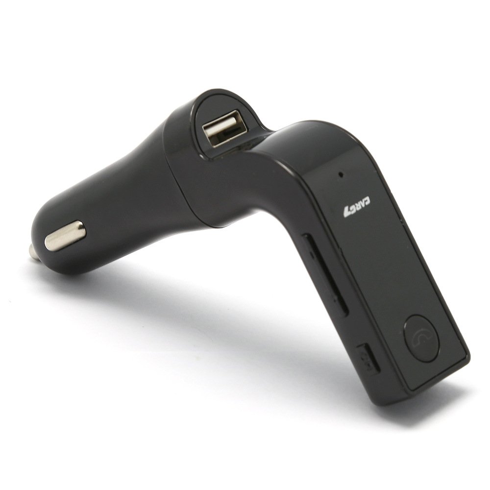 G7 Car Kit BT MP3 USB Charger FM Transmitter Wireless In-Car Chinese BT Handsfree QC Function ABS Material