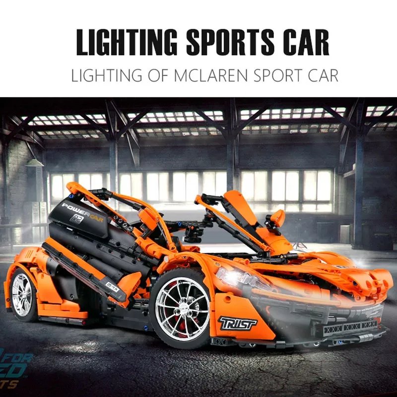 Mould King 13090SD Technology Racing Car Kits and Engineering Toy P1 Hypercar Building Blocks Sports Car Building Blocks