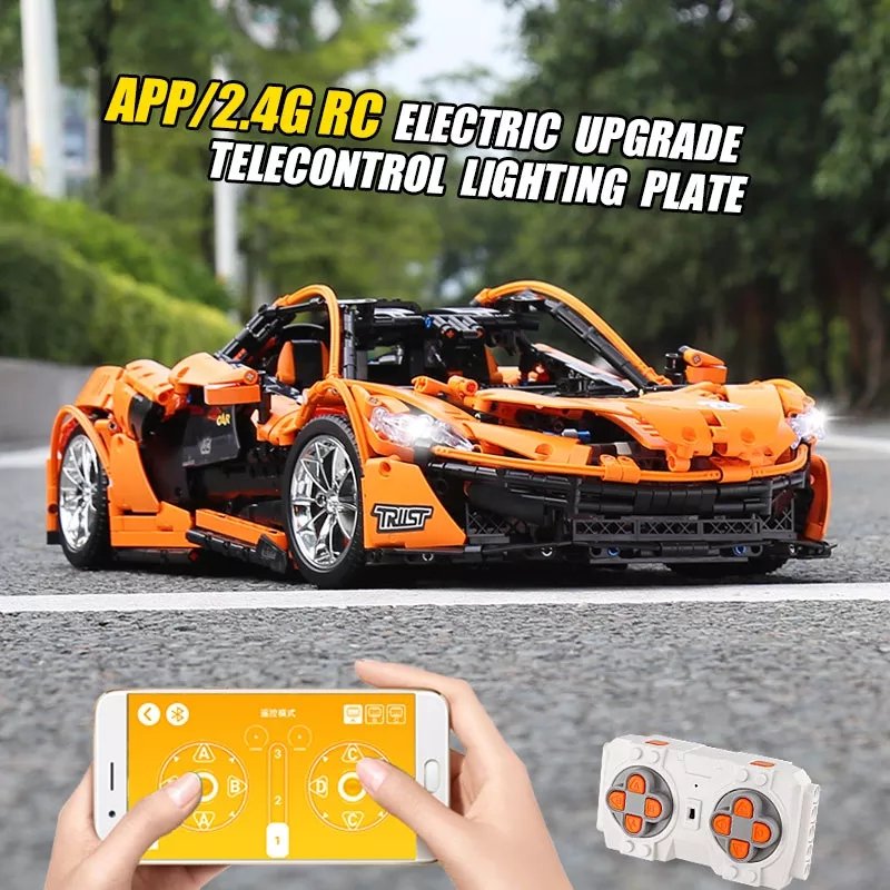 Mould King 13090SD Technology Racing Car Kits and Engineering Toy P1 Hypercar Building Blocks Sports Car Building Blocks