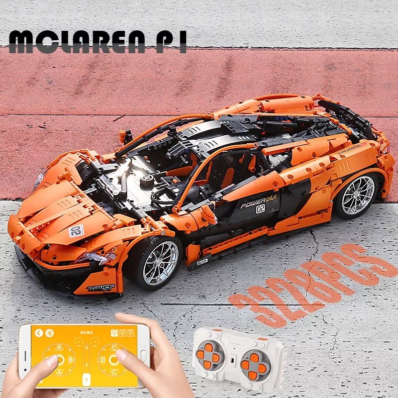 Mould King 13090SD Technology Racing Car Kits and Engineering Toy P1 Hypercar Building Blocks Sports Car Building Blocks