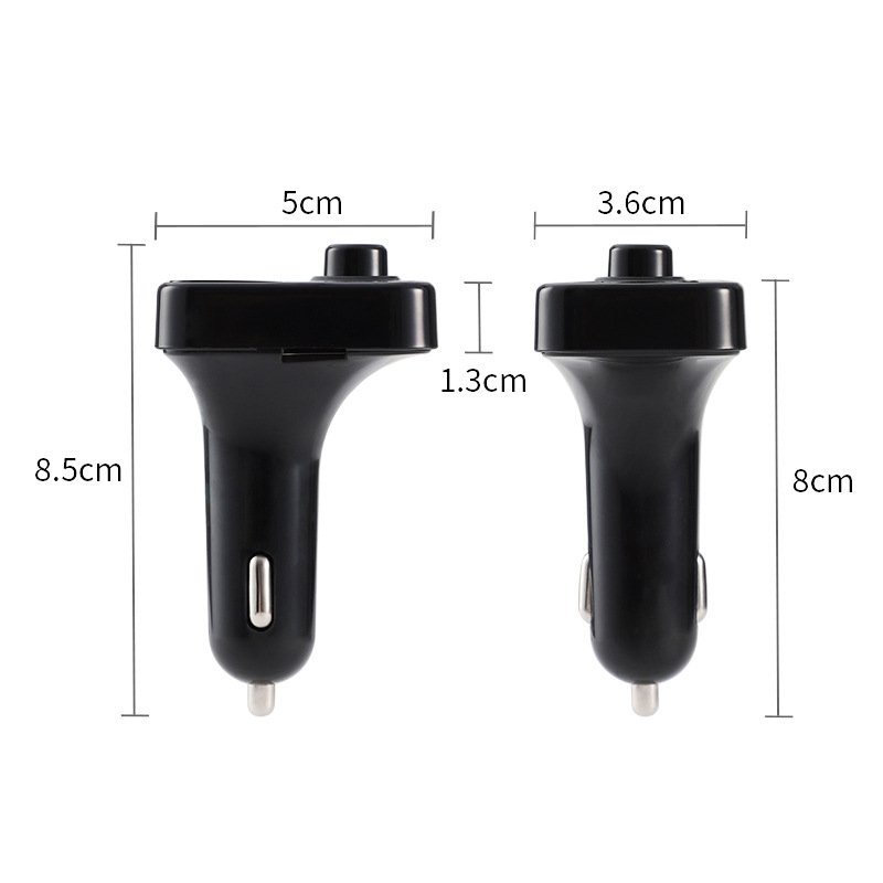 Car FM Transmitter Bluetooth 5.0 Wireless Handsfree Car Kit Audio Receiver MP3 Music Player USB Fast Charger Car Accessories