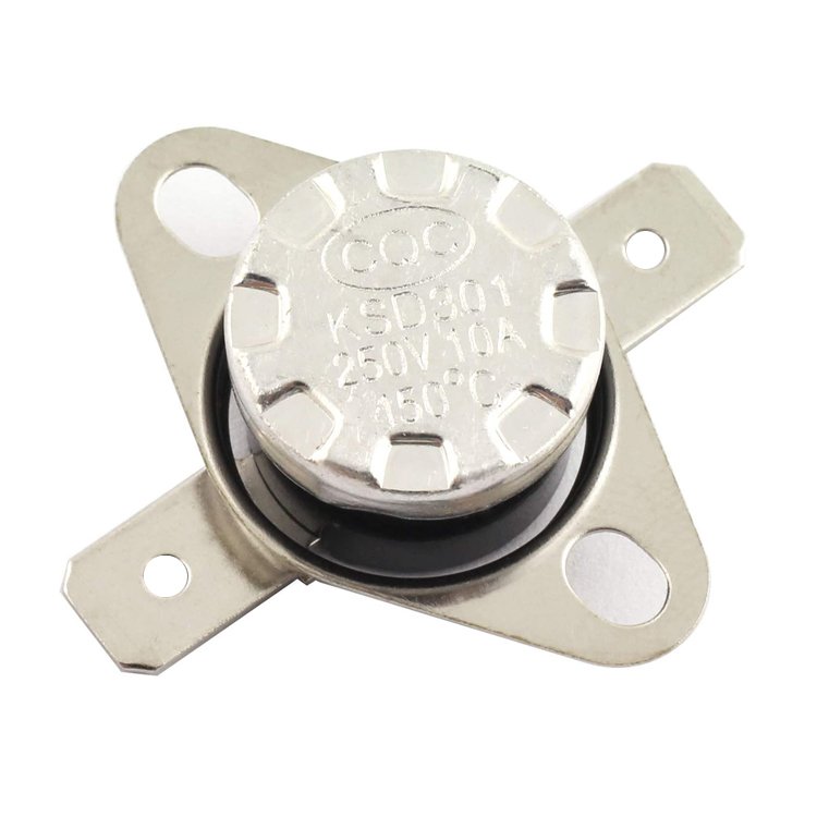 250V 10A 15A KSD301 Thermostat Disc Type Thermal Protector KSD301 Bimetal Switch Automatic Manual Reset