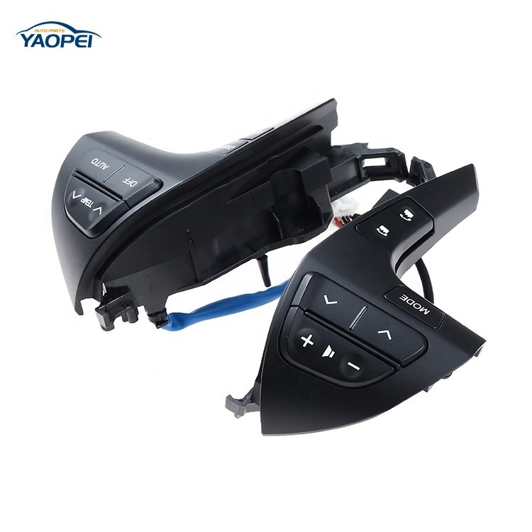 84250-0E220 YAOPEI Multifunction Steering Wheel Switch for Toyota Highlander 2009-2012 Silver Black