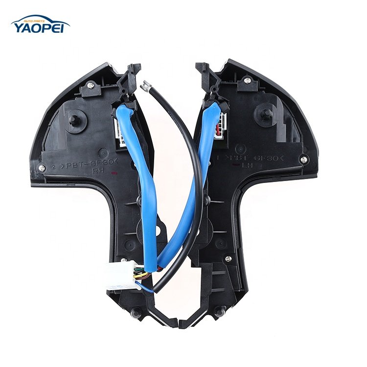 84250-0E220 YAOPEI Multifunction Steering Wheel Switch for Toyota Highlander 2009-2012 Silver Black