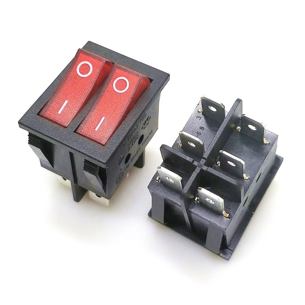 SKYEARTH 20A 12VDC Automotive Universal Power Button Rocket Switch With LED