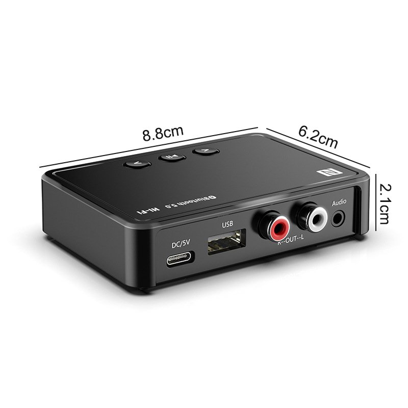 Bluetooth Car Kit 5.0 RCA Audio Receiver APTX LL 3.5mm AUX Jack Music Wireless Adapter
