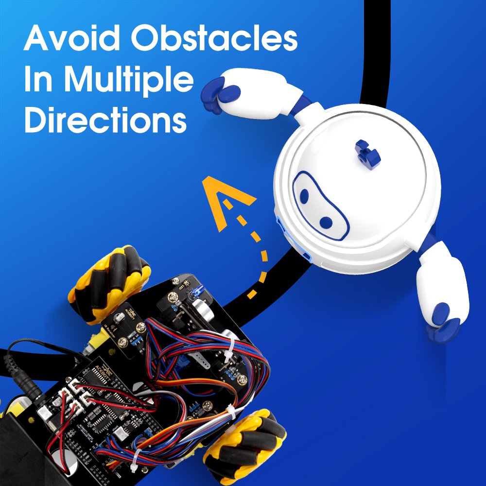 ACEBOTT ESP32 IoT WiFi Wheel Programmable Obstacle Avoidance Tracking Scratch Coding Starter Smart Robot Car kit for Arduino