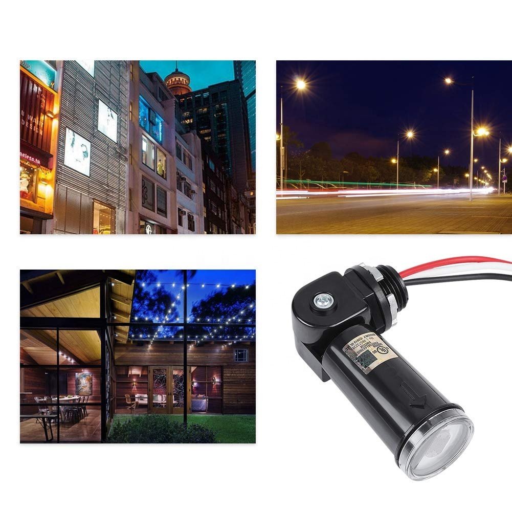LED 120V Dusk To Dawn Outdoor Swivel Photo Cell Light Control Photocell Sensor