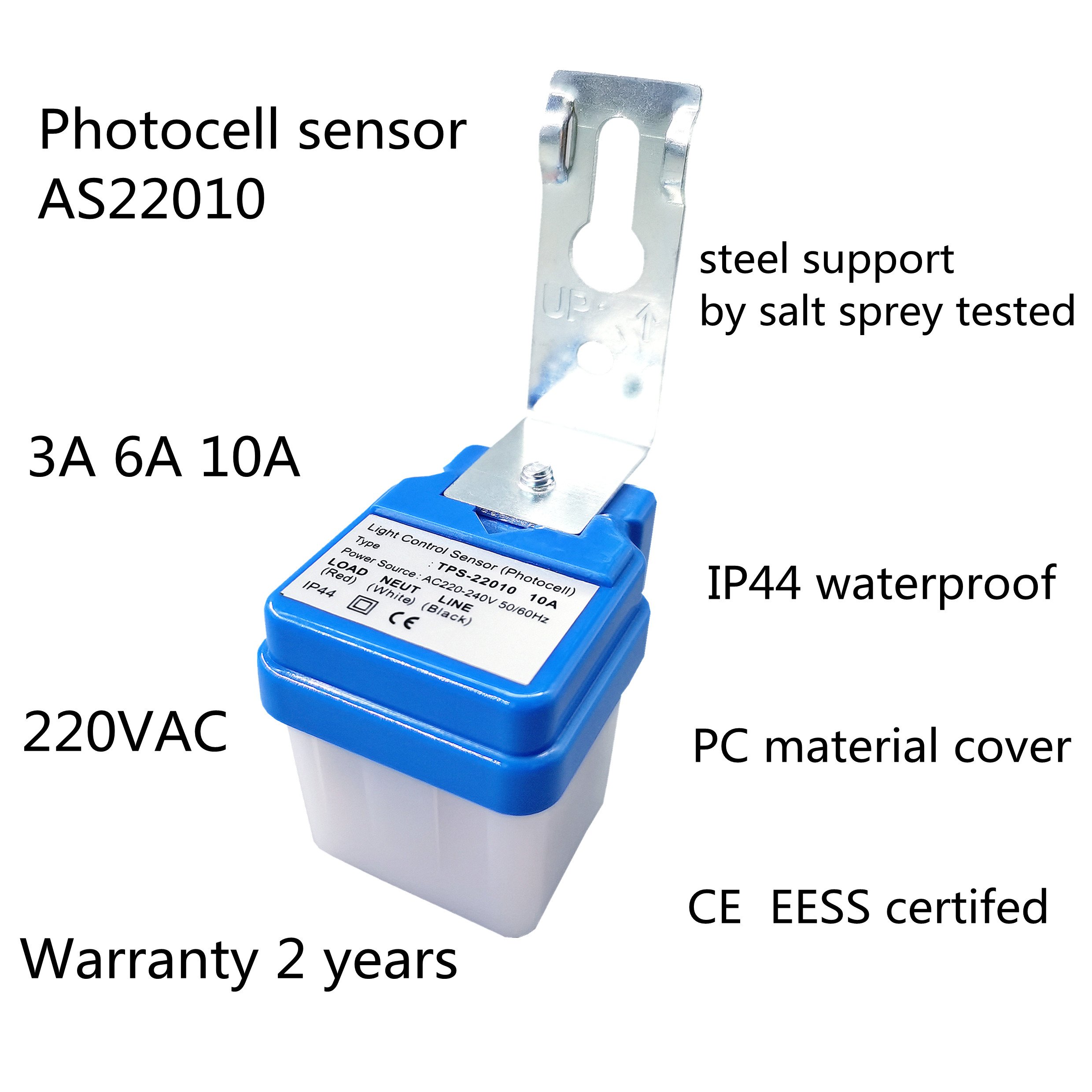 AS2206 Auto Smart Sunset on Sunrise OFF Light Controller Photocell Street Light Sensor 220vac IP44 Outdoor IGERCN