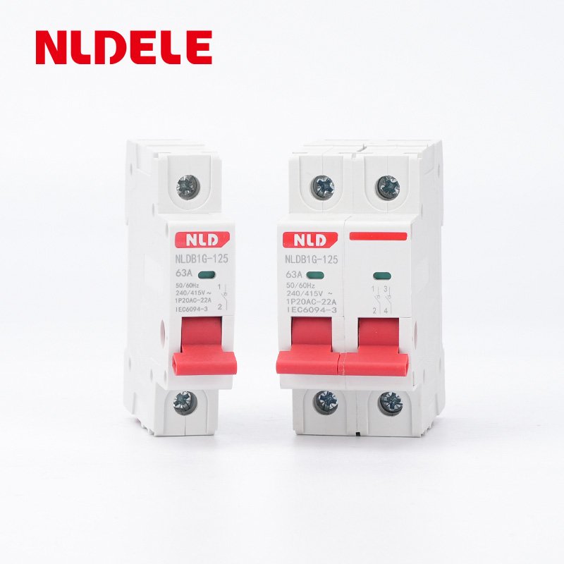 NLDB1G-125 Isolator Isolating Disconnector Switch Mini Changeover Switch 4p 20 Amp 63a 100a Manual Mcb