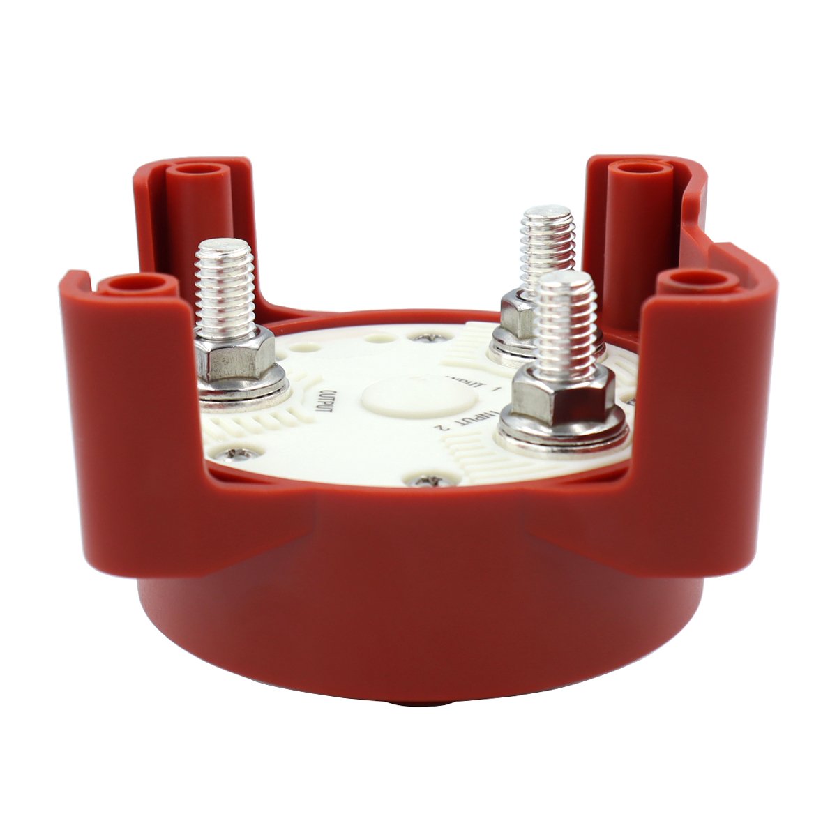 Blue Sea Systems 9001E E-Series Battery Switch, 350A Selector 4 Position, Red