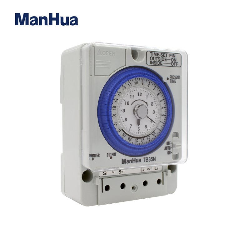 Manhua TB35N 220V Coin Operated Mechanical Timer Switch Analogue