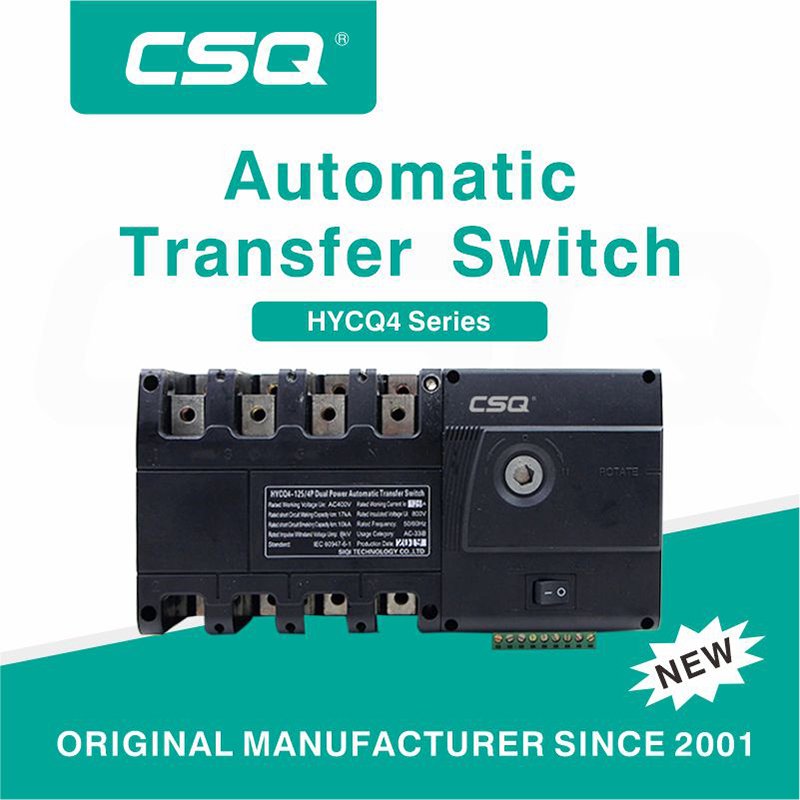 CSQ 500a Ats Switch Automatic Transfer 4 Polos 630a 400 Amp Power Generator Auto Transfer Switch