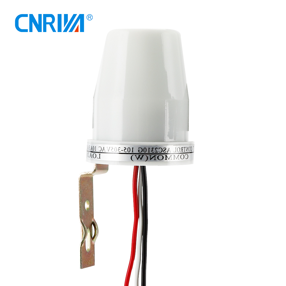 CNRIYA High Quality 16A Street Light Rainproof Light-control Auto Switch Adjustable Photocell Sensor Street Lamp Switch