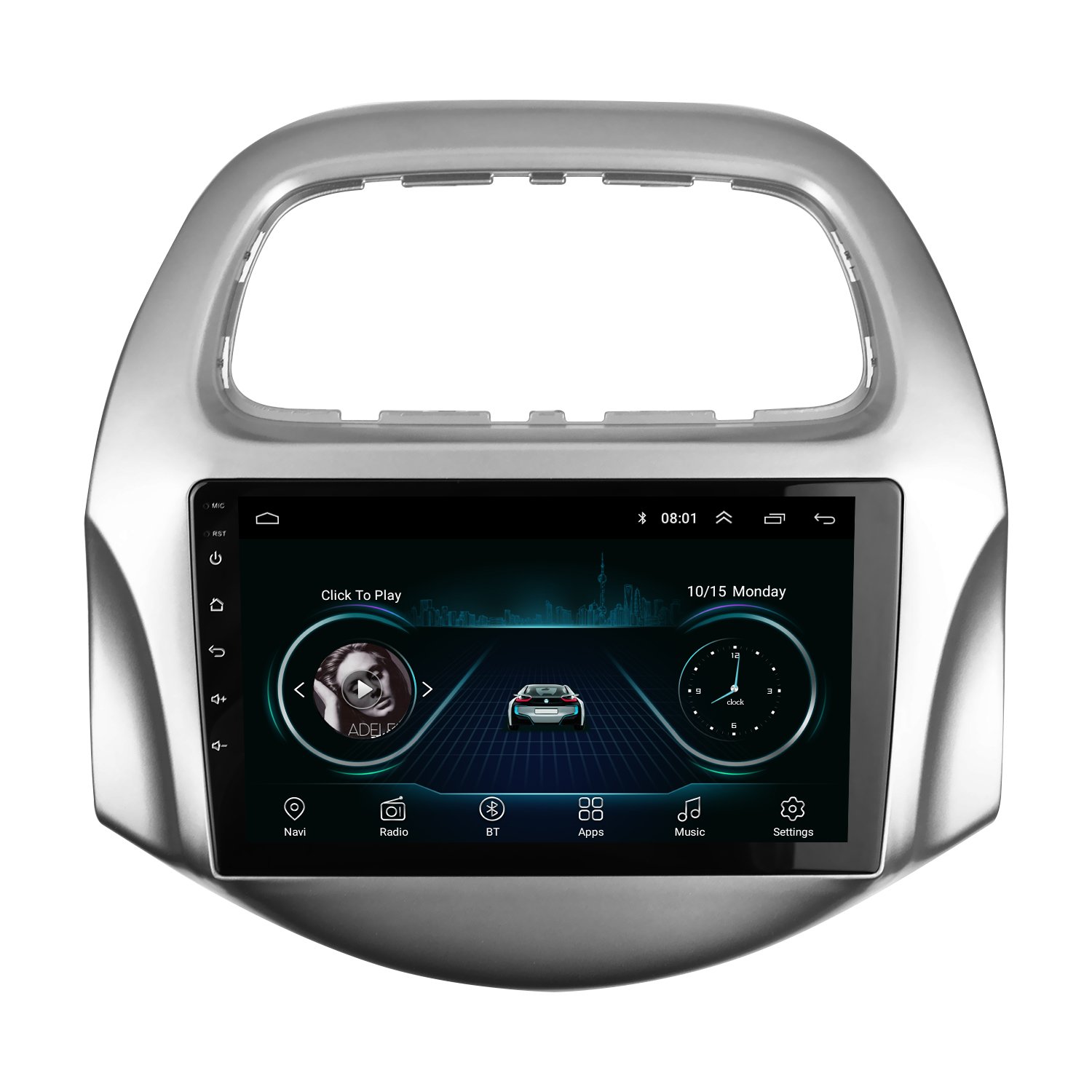 9 INCH Radio Fascia for DAEWOO MATIZ CHEVROLET SPARK BAIC BEAT 2018+ Stereo GPS DVD Player Install Panel Dash Surround Kit Bezel