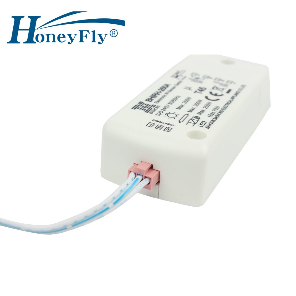 HoneyFly Patented IR Sensor Switch BHIRH-250A 250W 100-240V (Max.70W for LEDs) Motion Sensor Switch Auto On/off 5-10CM CE