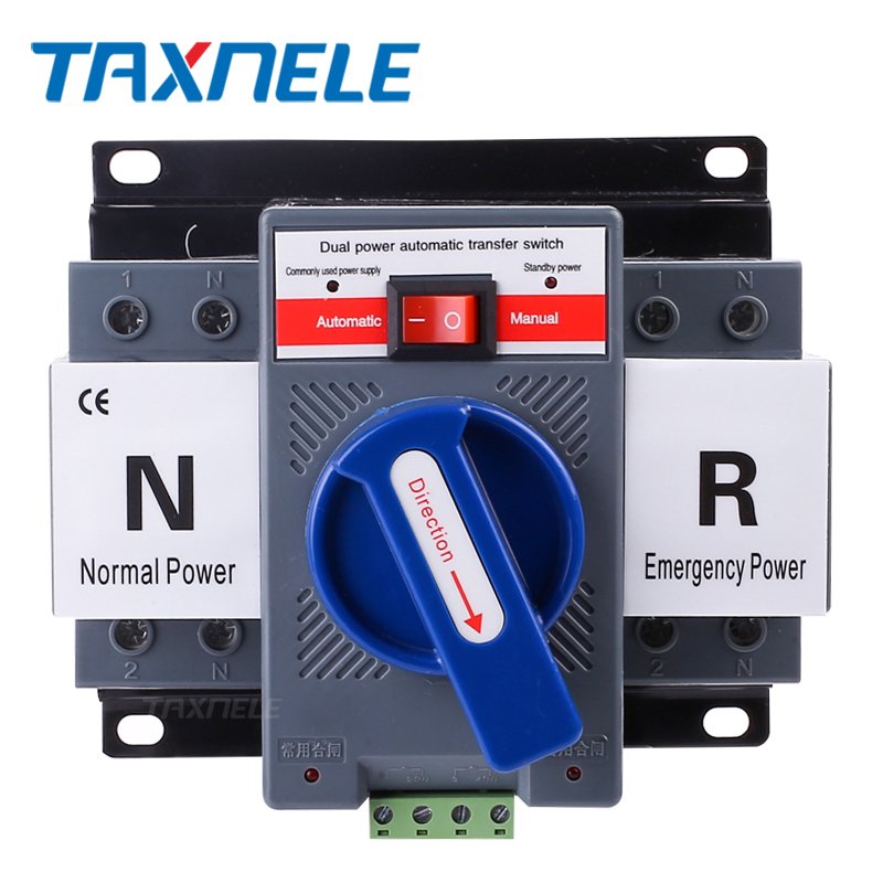 ATS 4P 63A 230V Circuit Breaker Dual Power Automatic Transfer Switch Auto Transfer Switch 4p Dual Power Ats