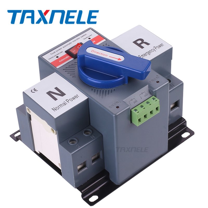 ATS 4P 63A 230V Circuit Breaker Dual Power Automatic Transfer Switch Auto Transfer Switch 4p Dual Power Ats