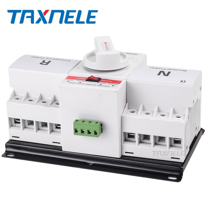 ATS 4P 63A 230V Circuit Breaker Dual Power Automatic Transfer Switch Auto Transfer Switch 4p Dual Power Ats