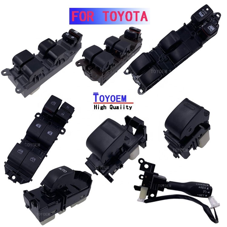 TOYOEM Master Electric Car Power Window Switch for TOYOTA Corolla Camry Lexus RX330 Hilux Land Cruiser Prado Window Switch Matiz