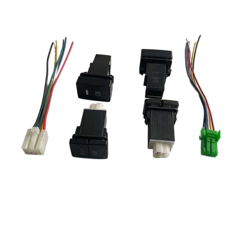 12V LED Various Symbols Switches Dual LED Auto Light Bar Push Button Switch Car Central Control Switch