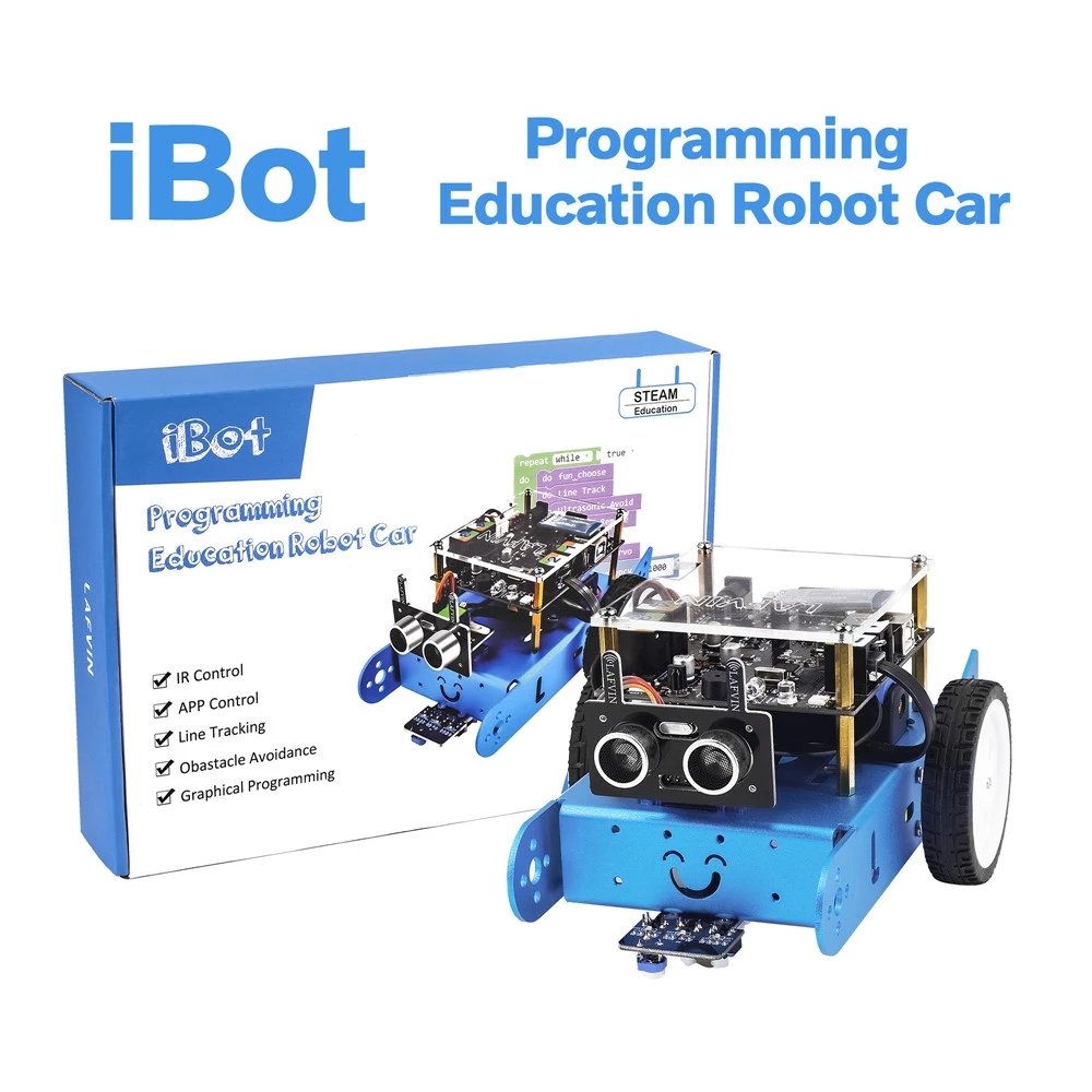 New Motor 2Wd Smart Robot Car Chassis Kit Speed Encoder Battery Box With 2 Motors Programmable Smart Robot Car Kit
