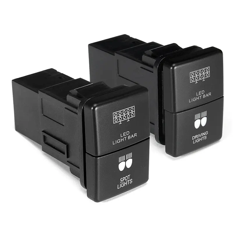 Waterproof Dual Push Button Switch Control/Camera LED Background Indicator Light- High Quality