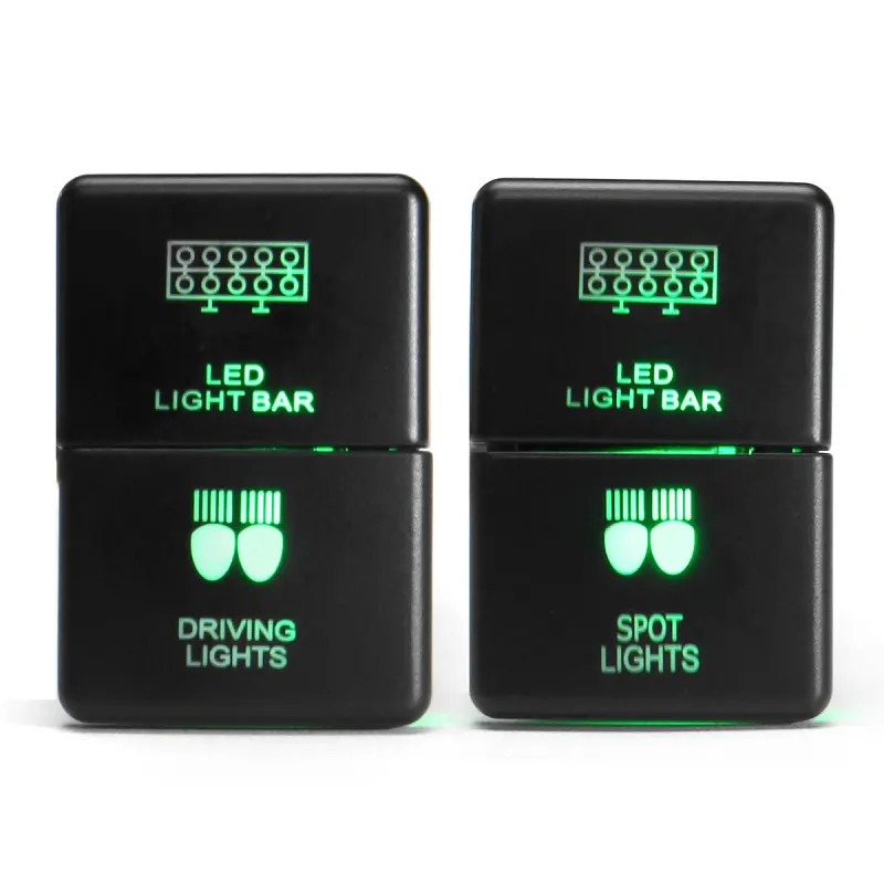Waterproof Dual Push Button Switch Control/Camera LED Background Indicator Light- High Quality