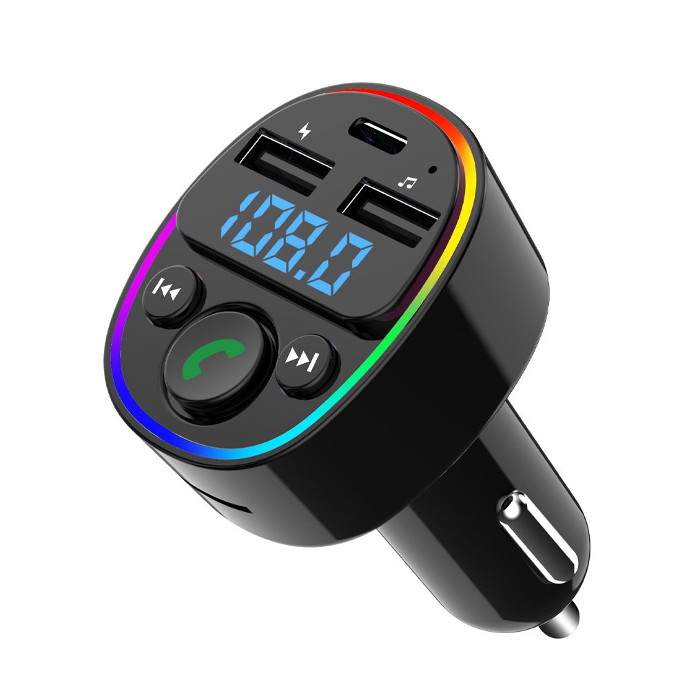 G67 Car Audio Kit Type-C USB TF Car Charger FM Transmitter BT Stereo Radio MP3 Player-Pd Qc3.0 Abs